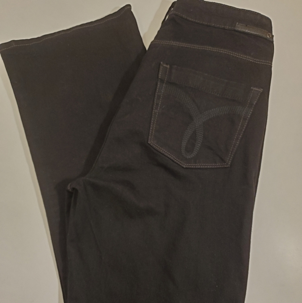 Calvin Klein Shape Boot Cut Jeans- Black - Picture 7 of 7